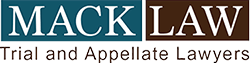 Mack Law Logo, tagline: Trial and Appellate Lawyers